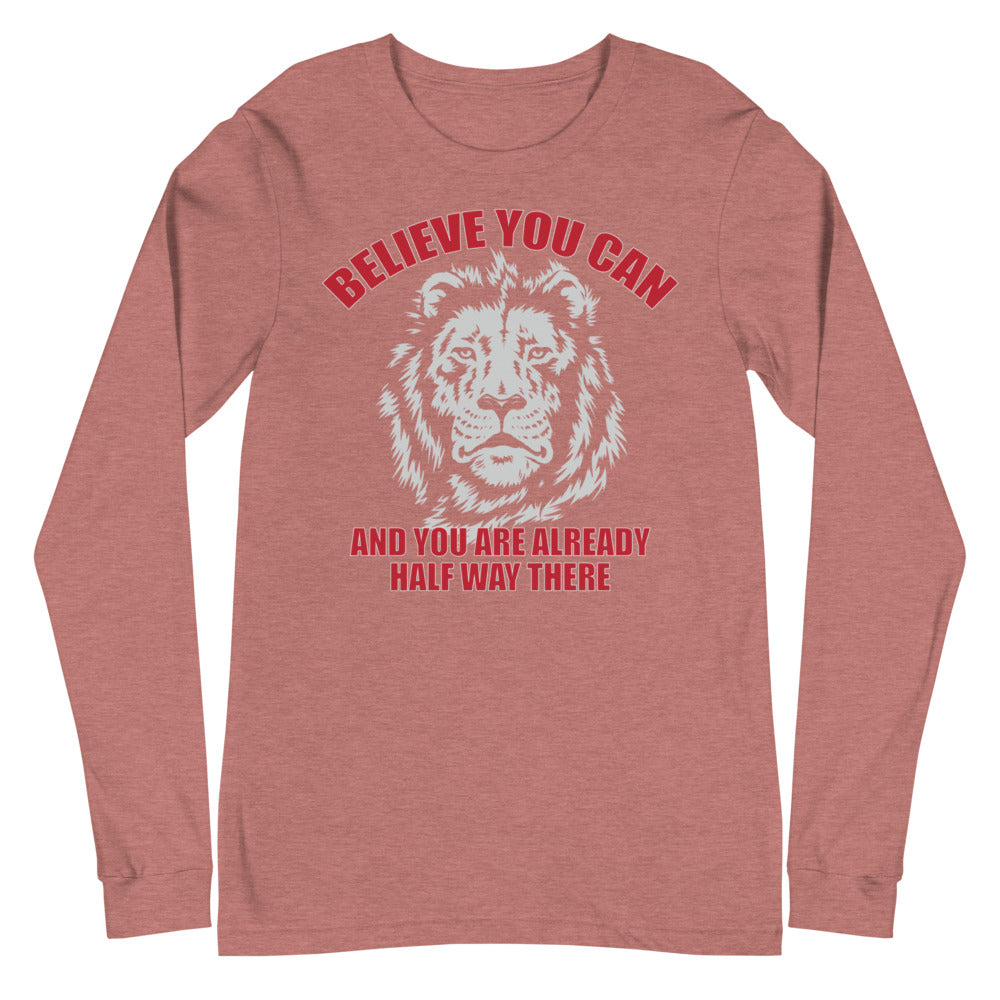 Lion motivational - Unisex Long Sleeve Tee