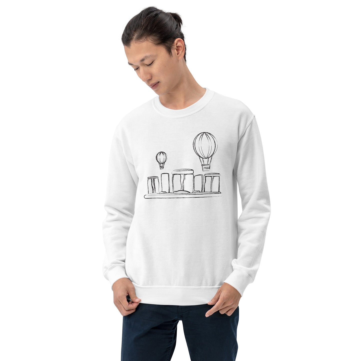 STONE HENGE - UNISEX SWEATSHIRT white