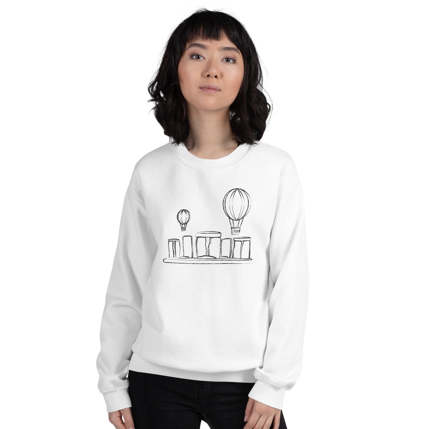 STONE HENGE - UNISEX SWEATSHIRT white