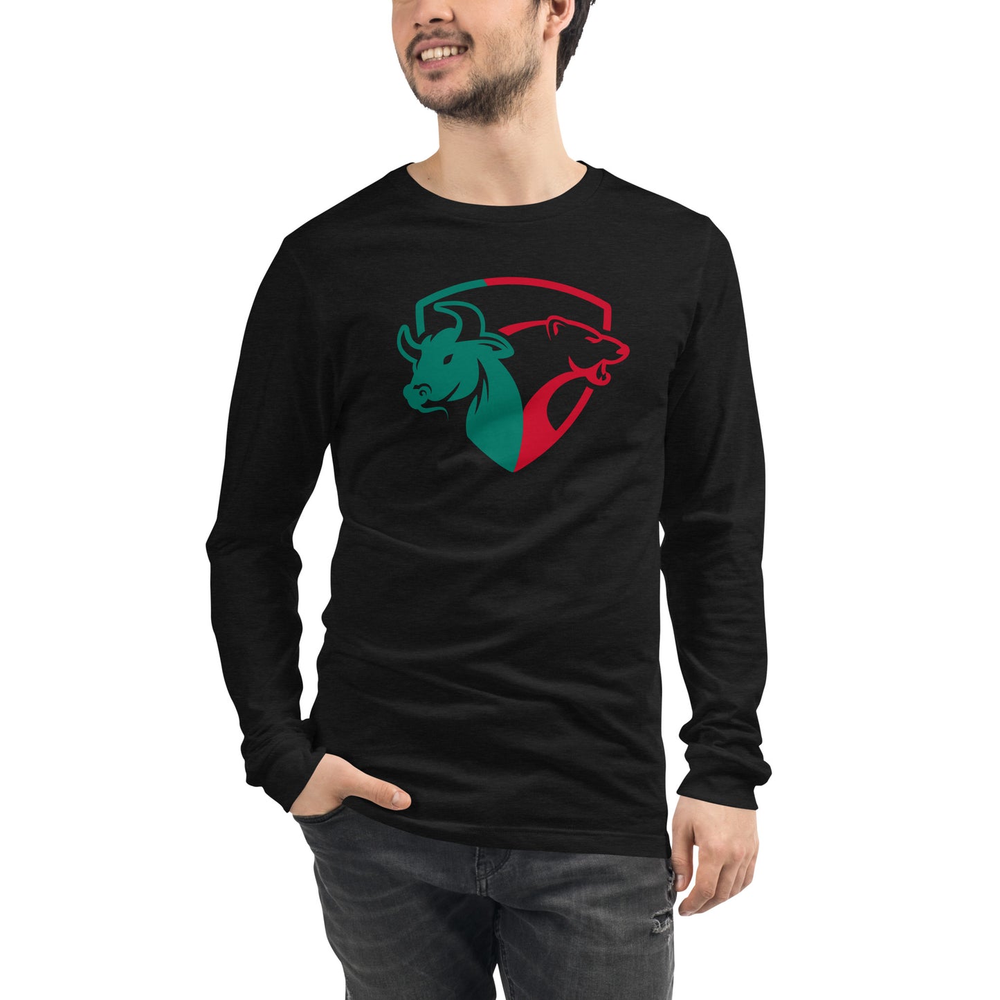 Traders Bull vs bear - Unisex long sleeve tee