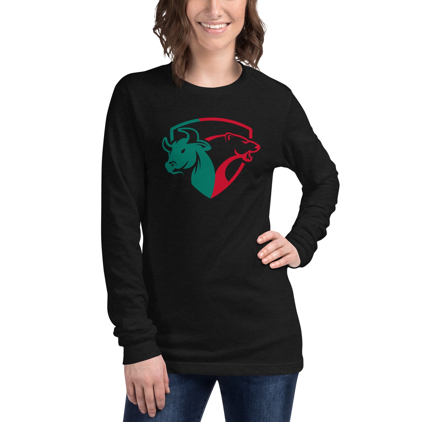 Traders Bull vs bear - Unisex long sleeve tee