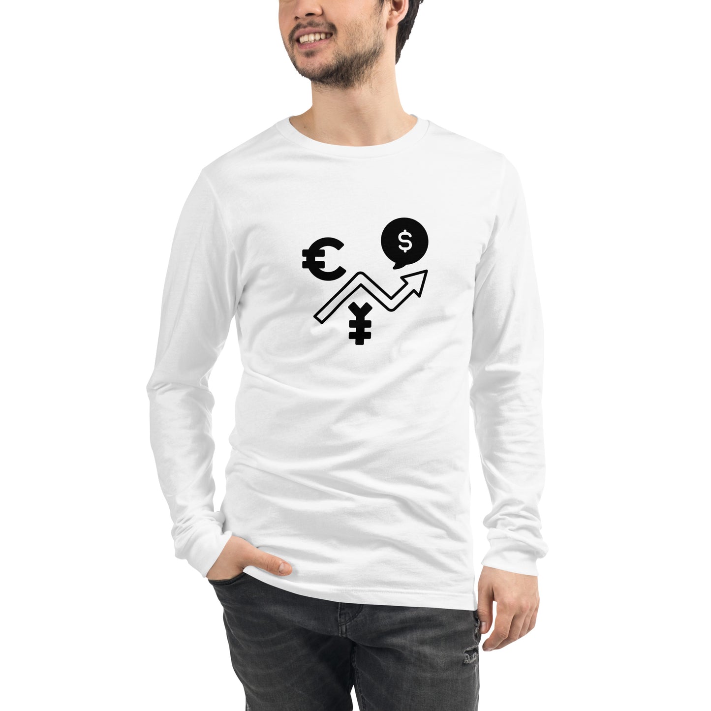 TRADERS - UNISEX LONG SLEEVE TEE white