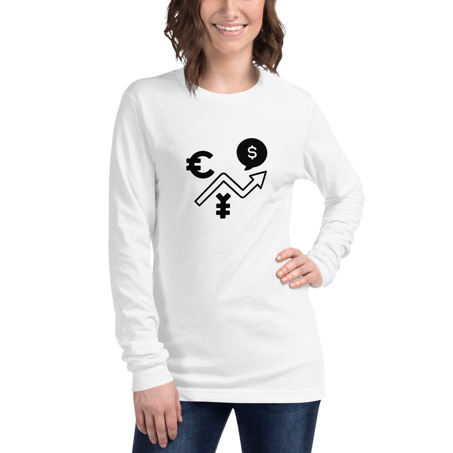 TRADERS - UNISEX LONG SLEEVE TEE white