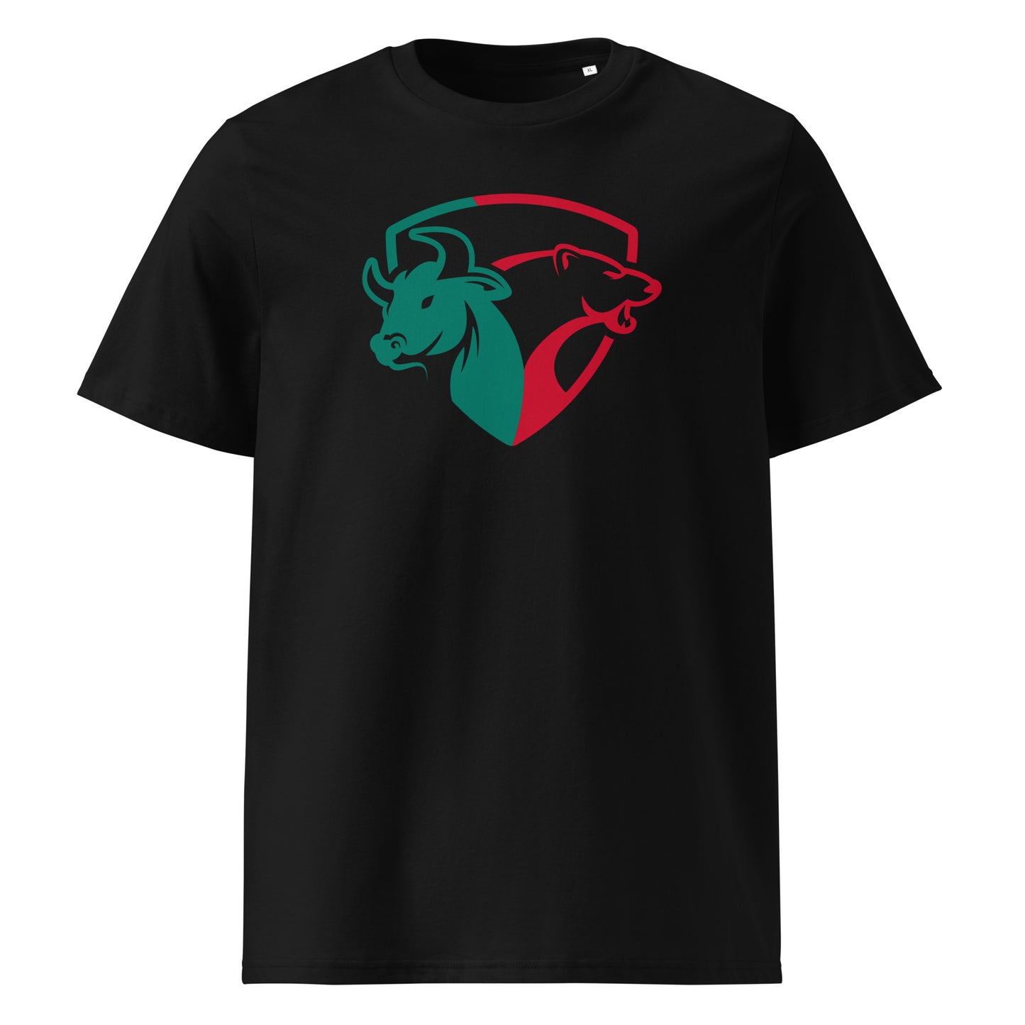 Traders bull vs bear -Unisex organic cotton t-shirt