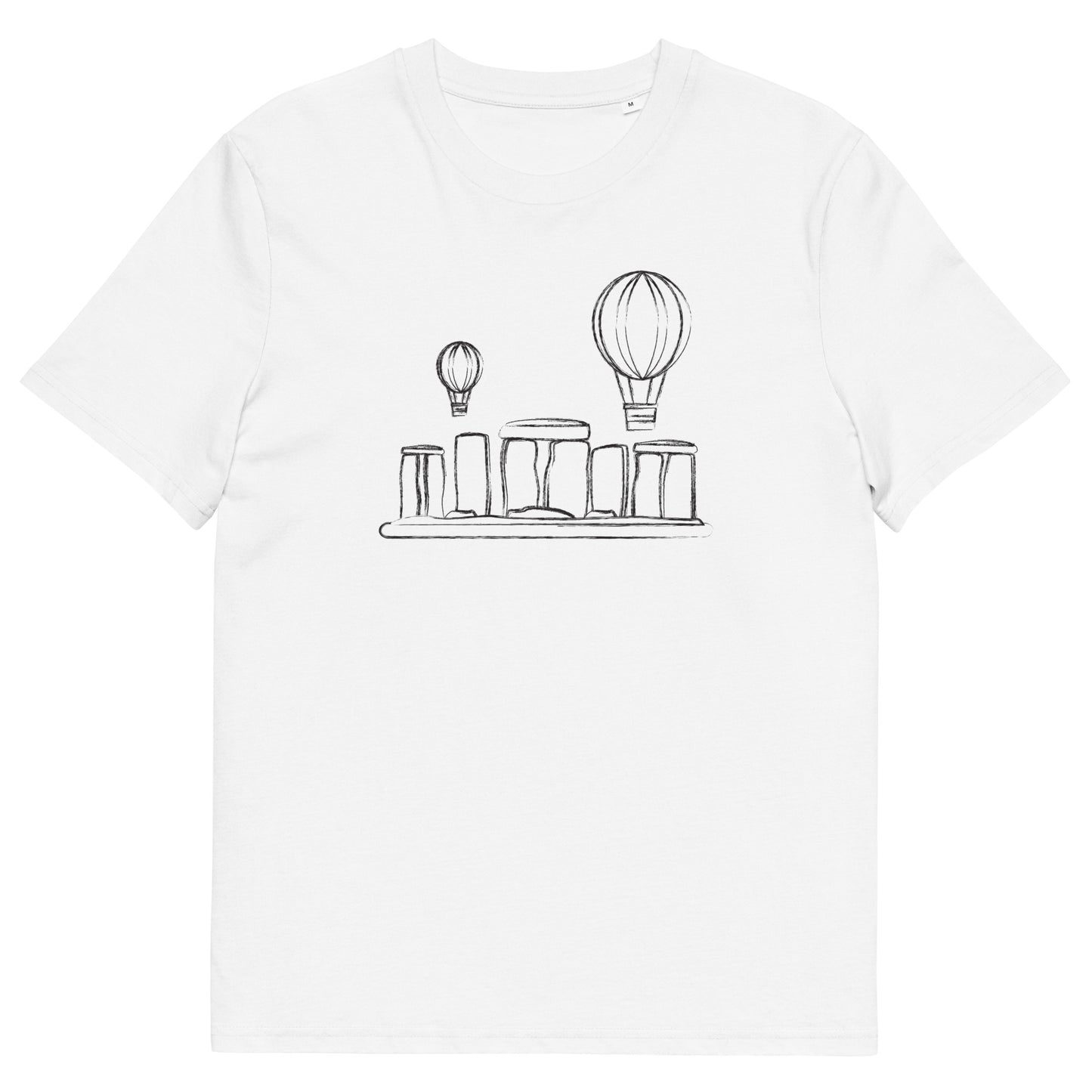 STONE HENGE- UNISEX ORGANIC COTTON T-SHIRT white