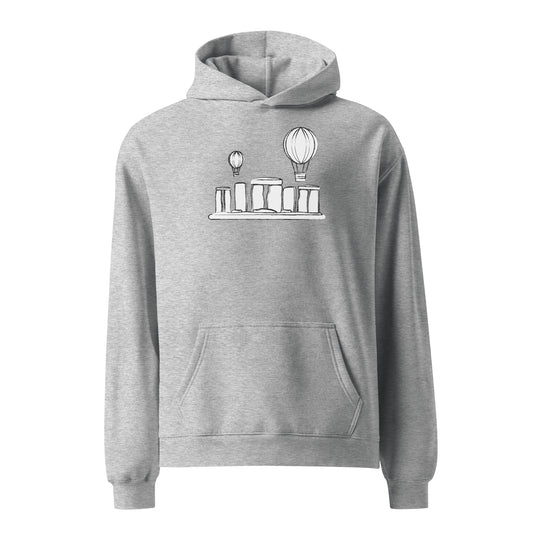 STONE HENGE- UNISEX oversized hoodie gray