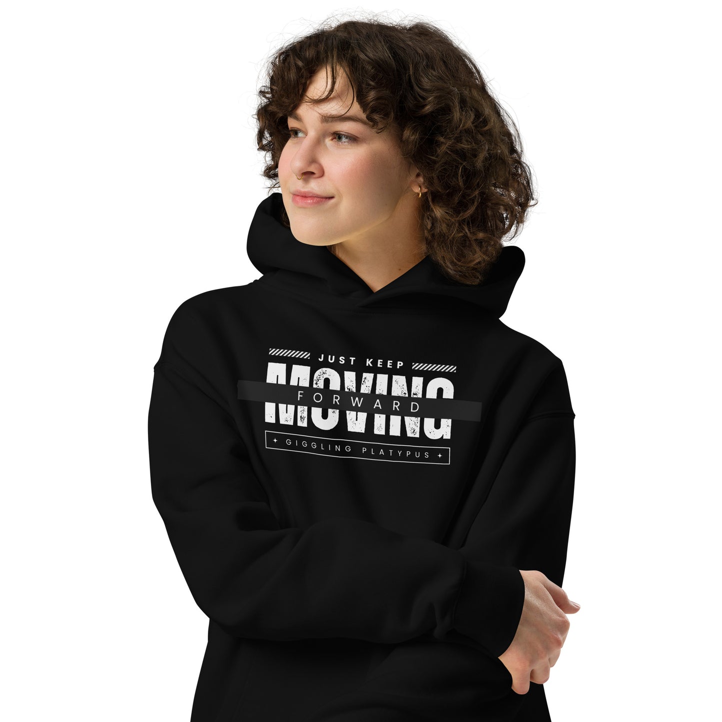 Just keep moving -unisex oversized hoodie