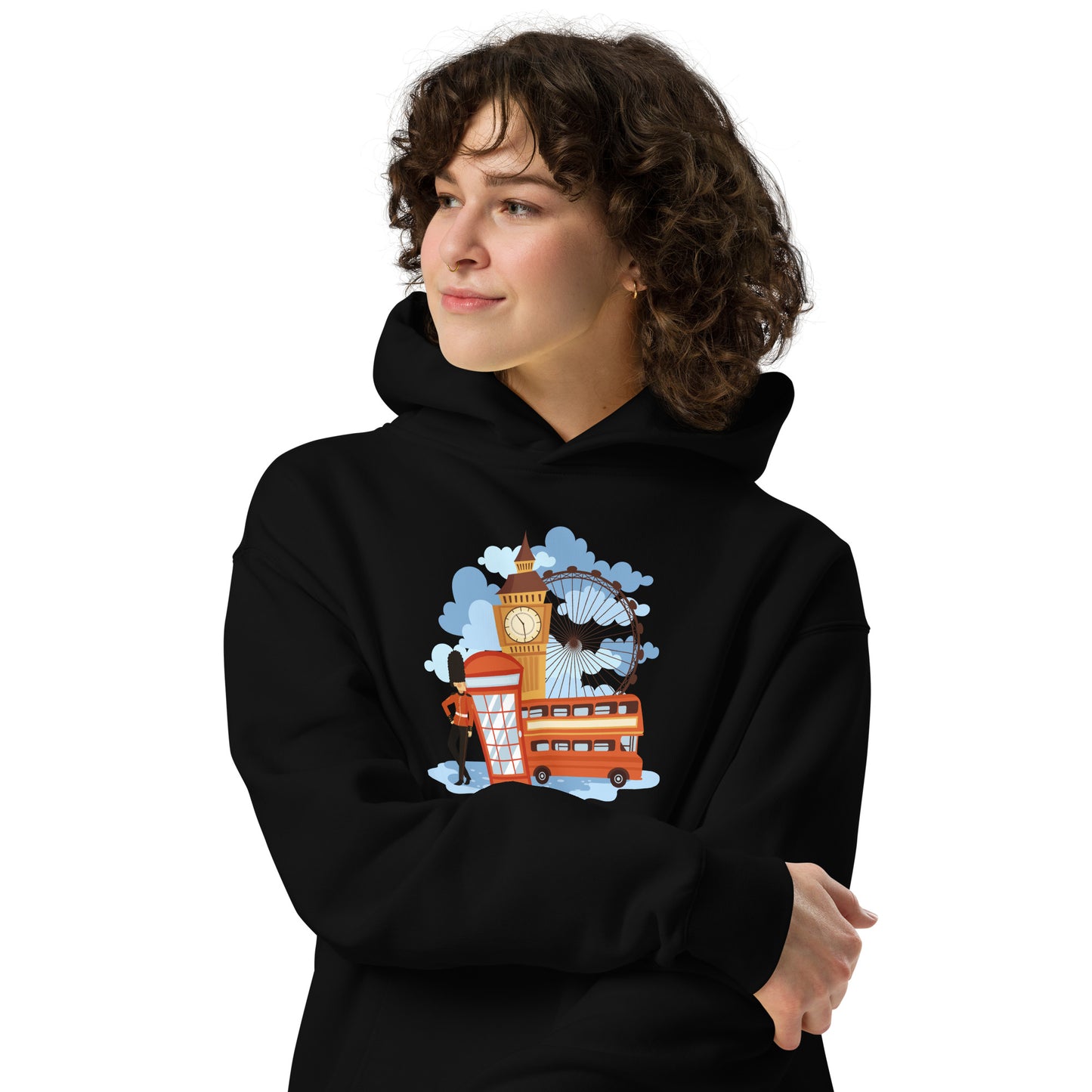 Travel to london - Unisex oversized hoodie