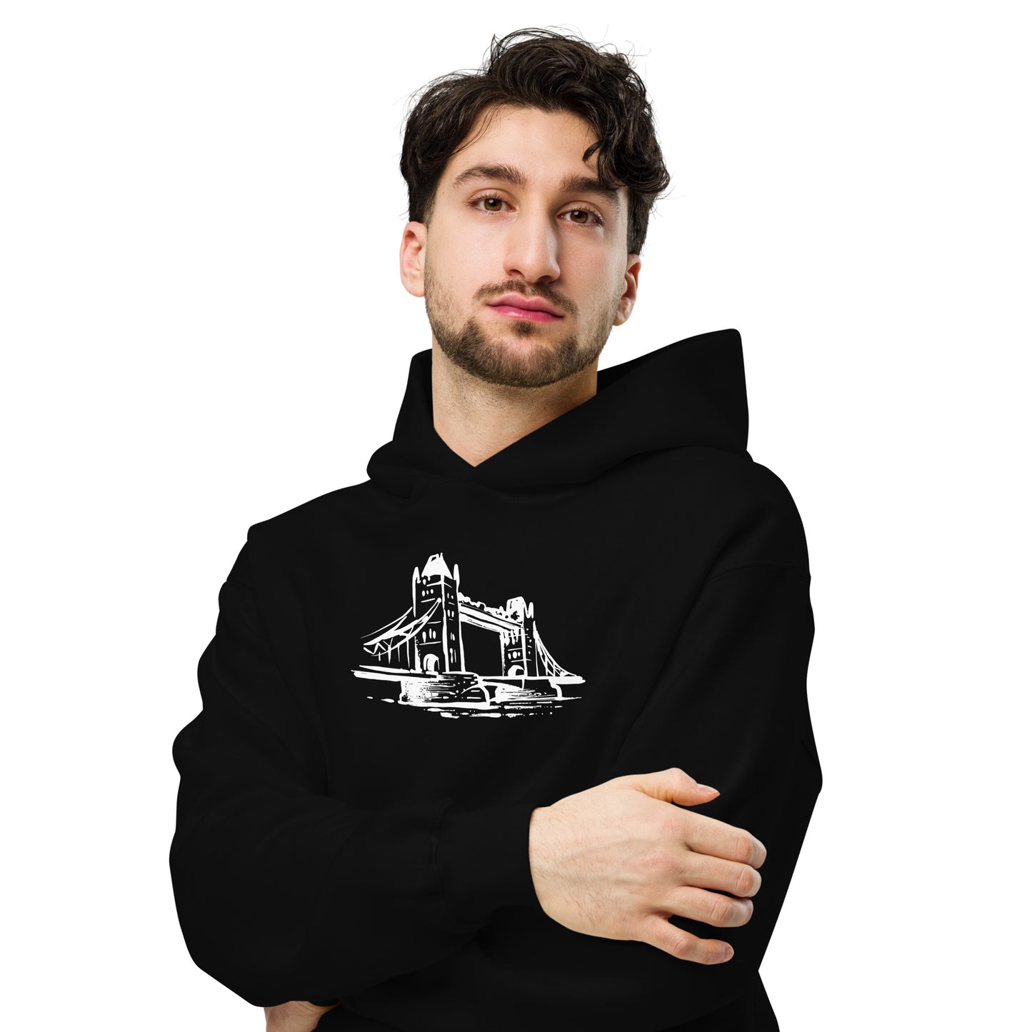 London bridge cartoon - Unisex oversized hoodie