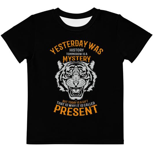 Tiger motivational -Kids crew neck t-shirt