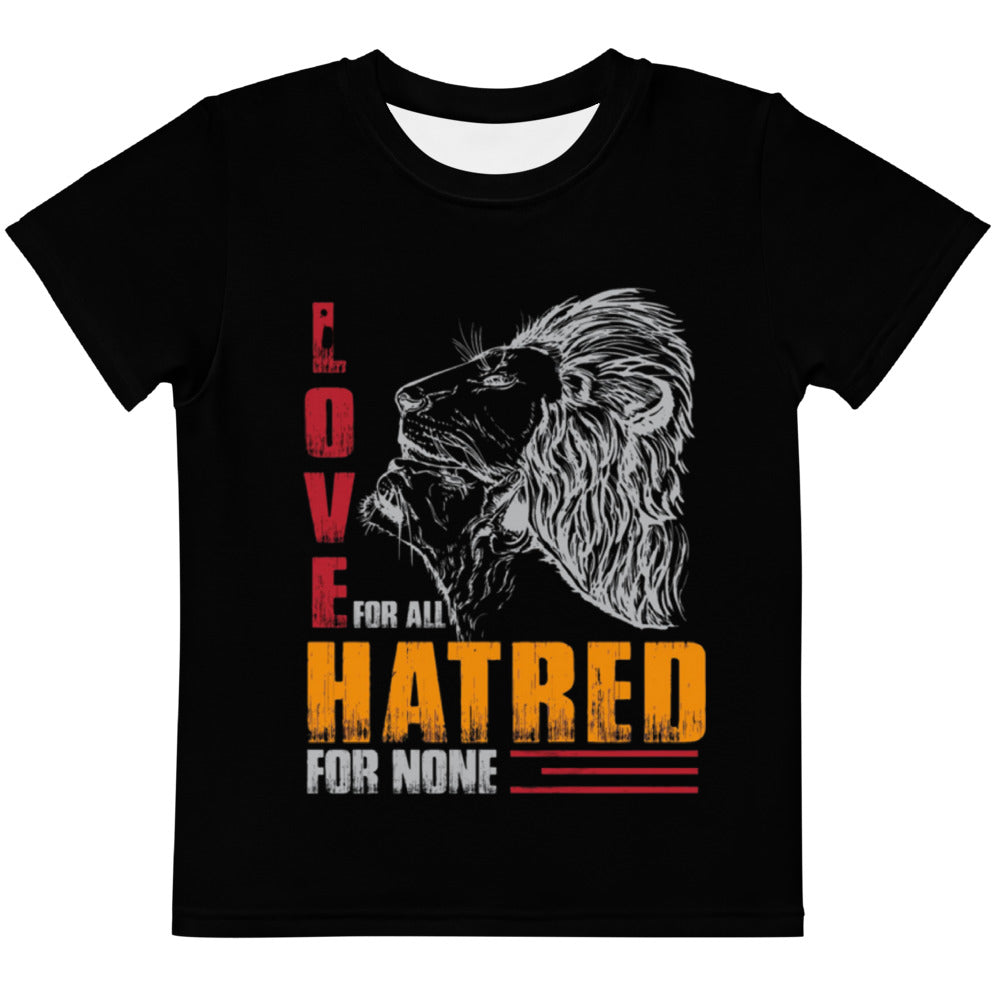 Lion motivational - Kids crew neck t-shirt