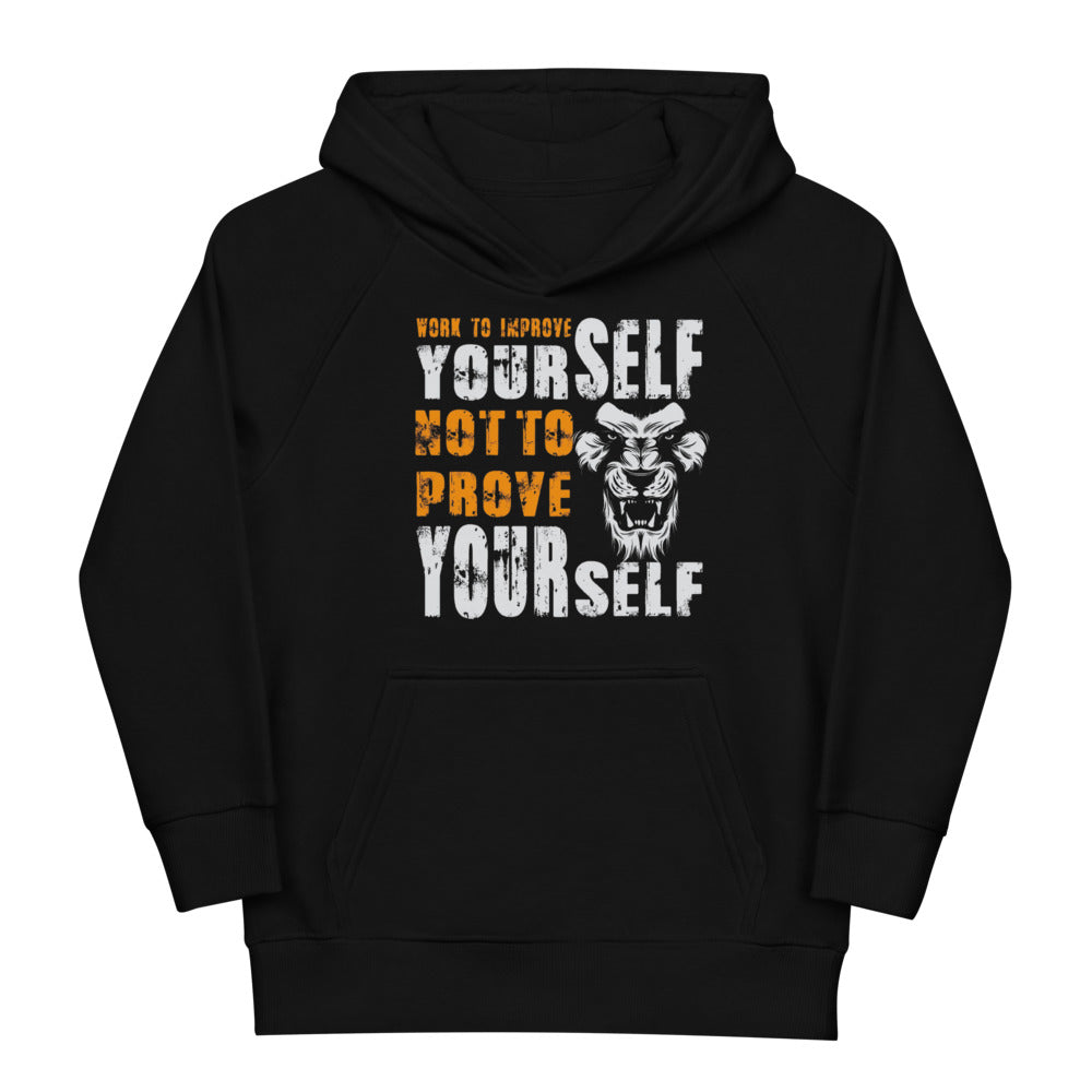 Lion Motivational -Kids eco hoodie