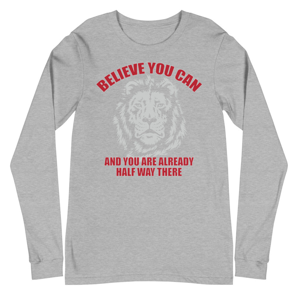 Lion motivational - Unisex Long Sleeve Tee