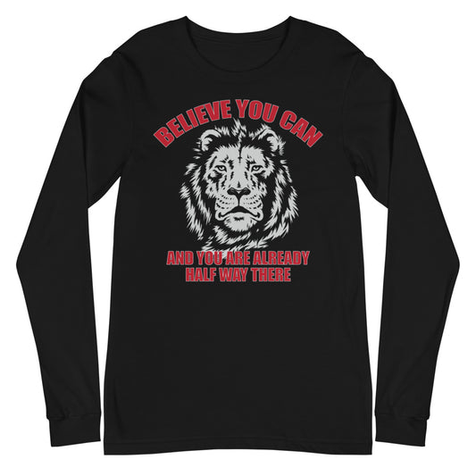 Lion motivational - Unisex Long Sleeve Tee