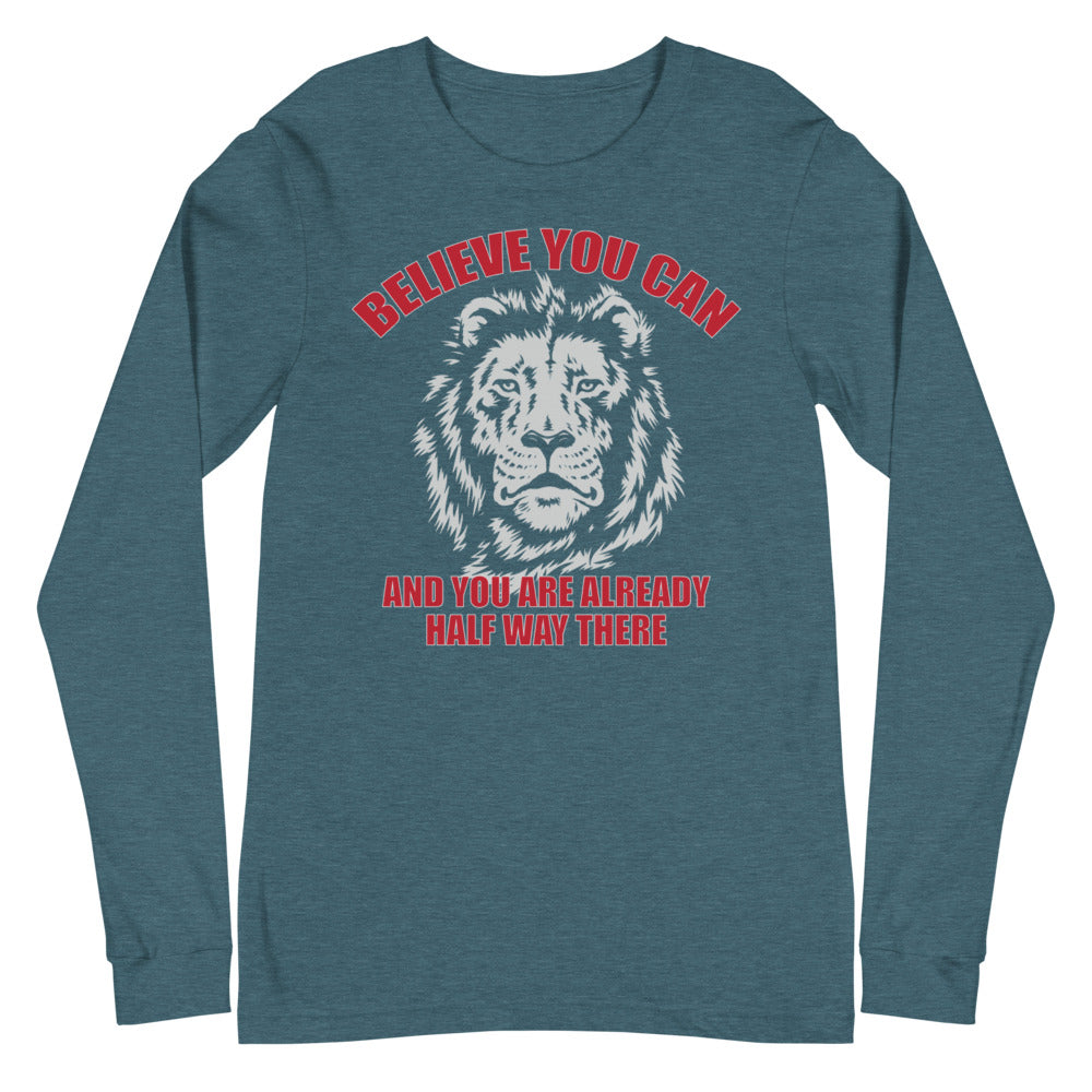 Lion motivational - Unisex Long Sleeve Tee