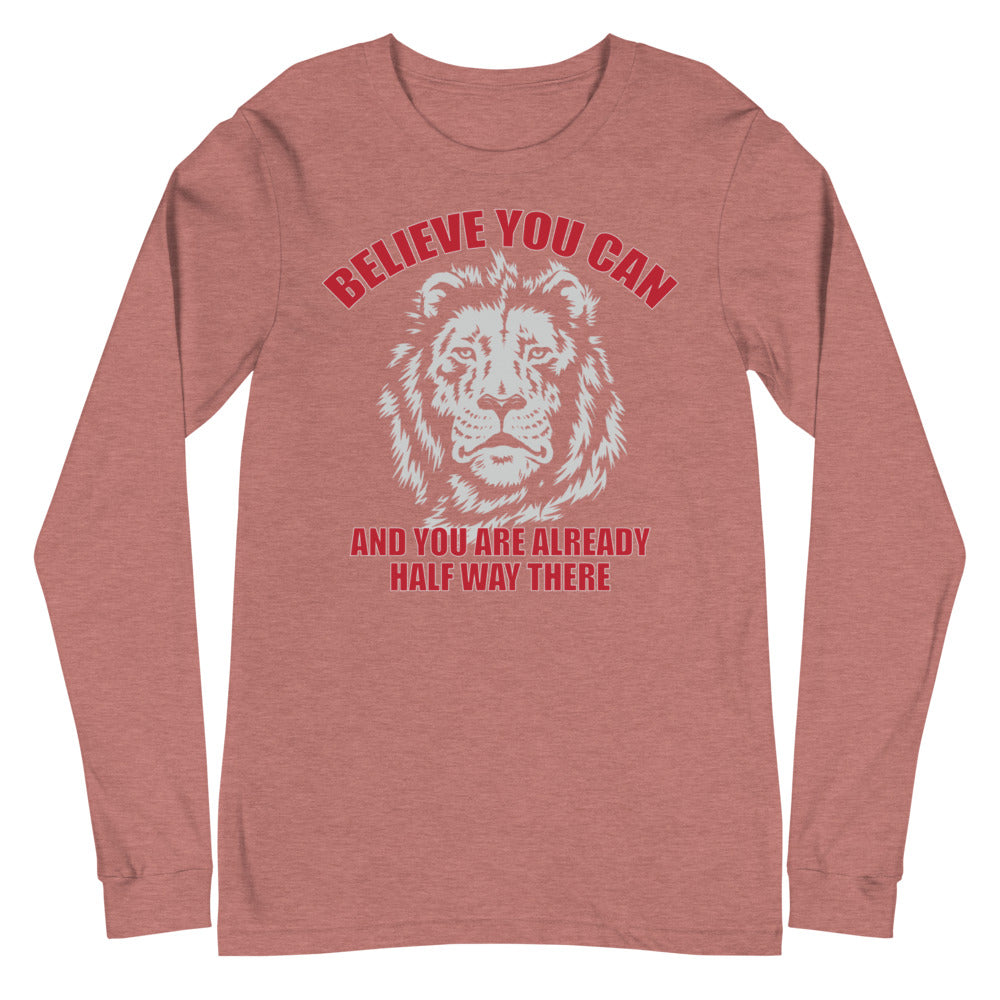 Lion motivational - Unisex Long Sleeve Tee