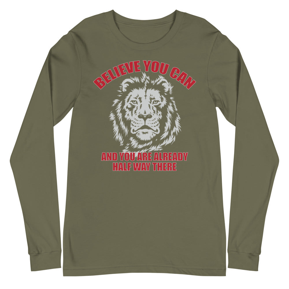 Lion motivational - Unisex Long Sleeve Tee